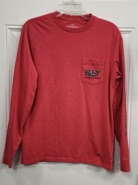 Vineyard Vines Long Sleeve T-shirt - Fall Print Whale - Size Small
